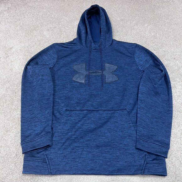 Under Armour Hoodie Women’s Blue Long Sleeve Pullover Size Medium Loose - Picture 1 of 11